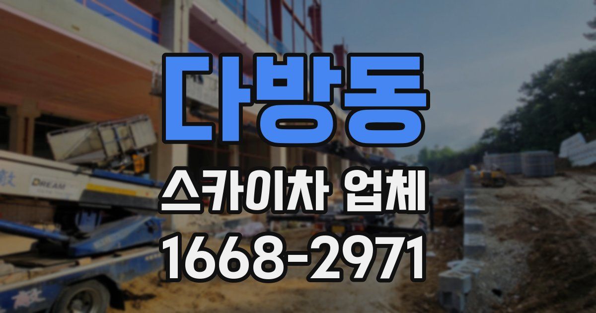 다방동 스카이차 업체
