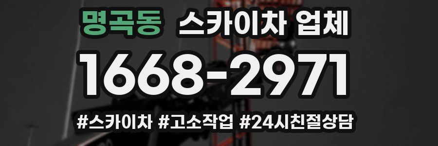 명곡동 스카이차 업체