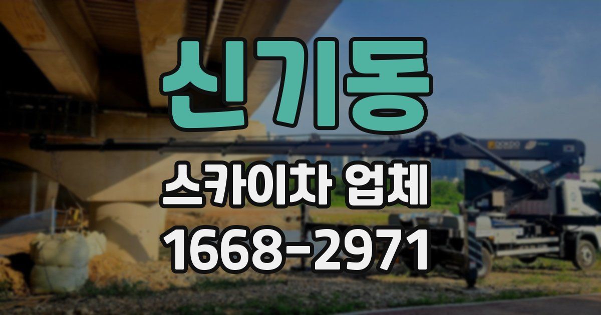 신기동 스카이차 업체