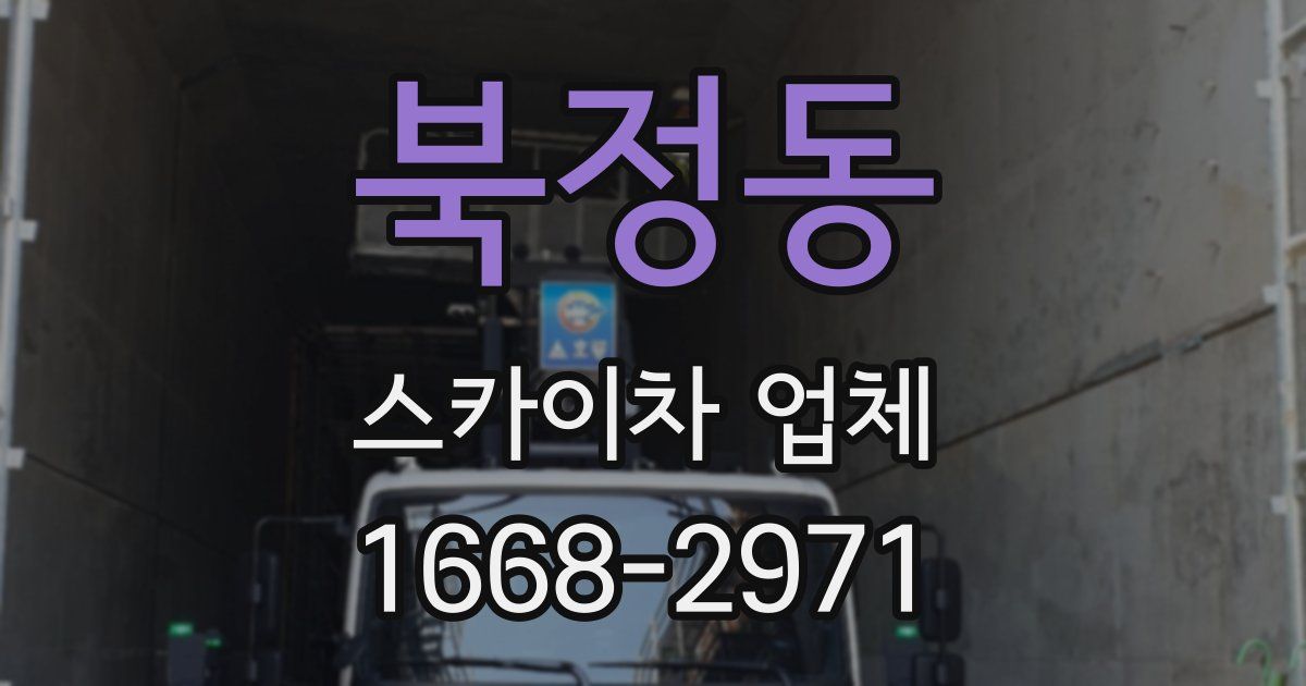 북정동 스카이차 업체