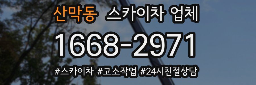 산막동 스카이차 업체