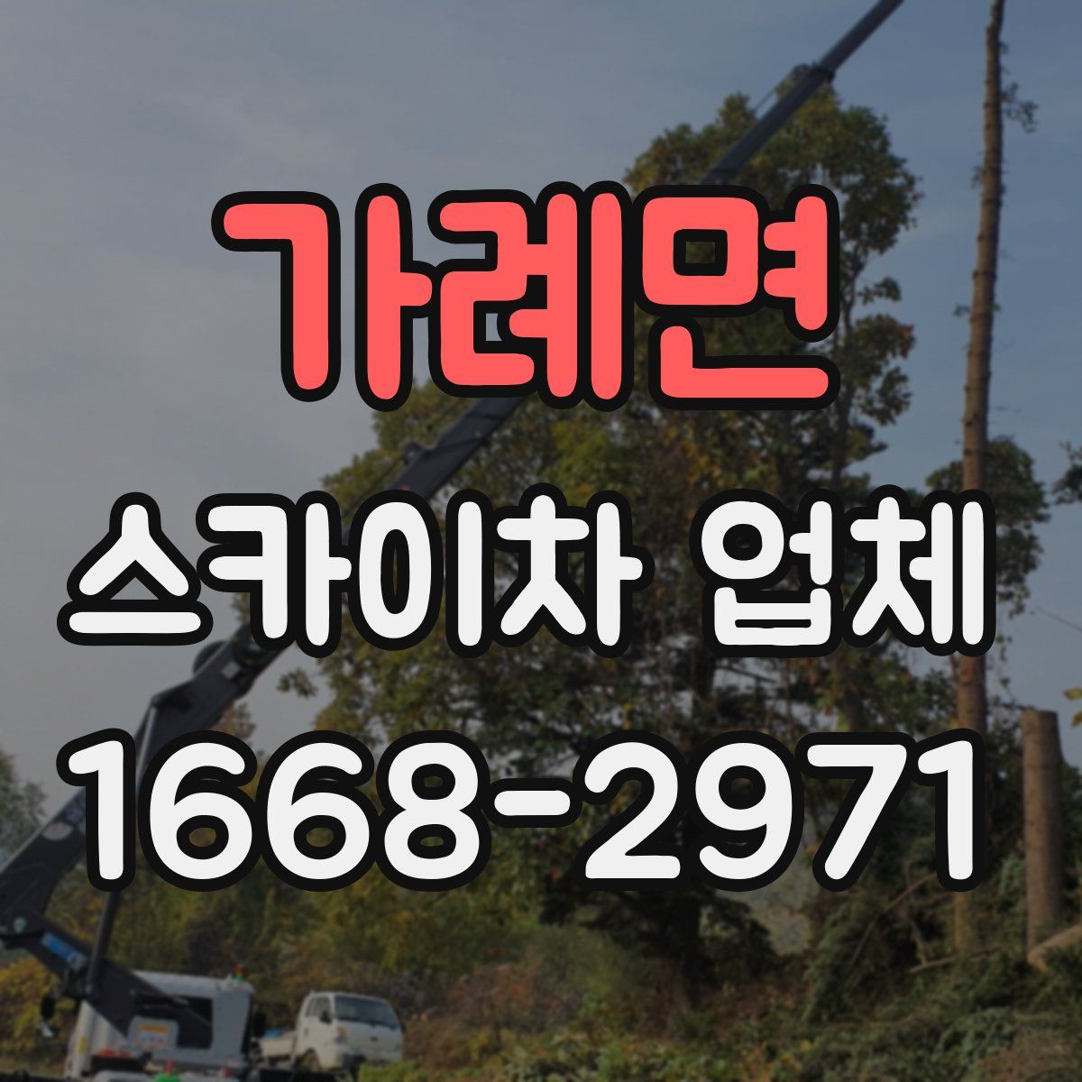 가례면 스카이차 업체