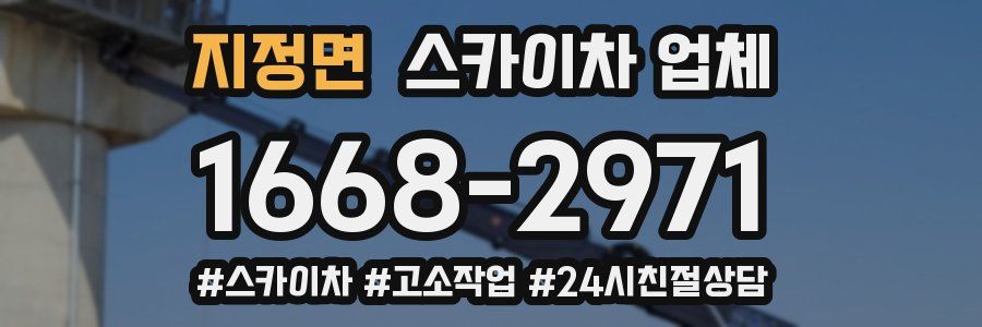 지정면 스카이차 업체