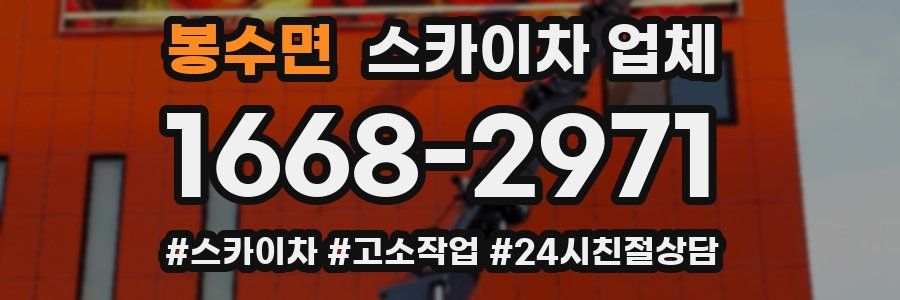 봉수면 스카이차 업체
