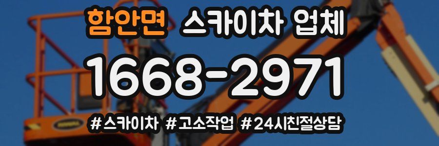 함안면 스카이차 업체