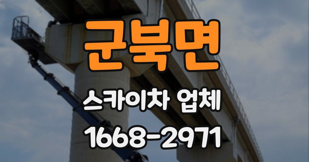 군북면 스카이차 업체