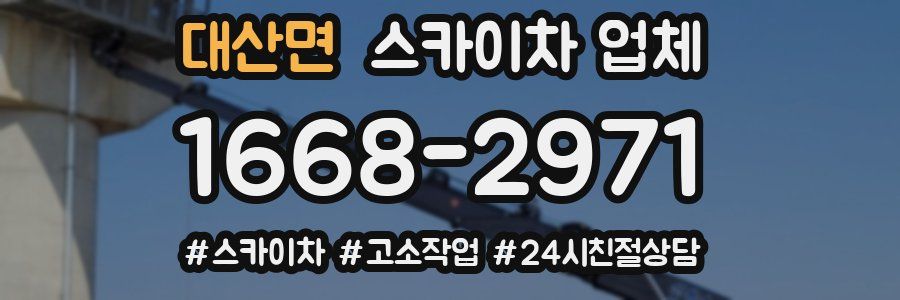 대산면 스카이차 업체