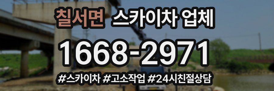 칠서면 스카이차 업체