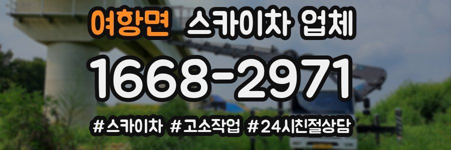 여항면 스카이차 업체