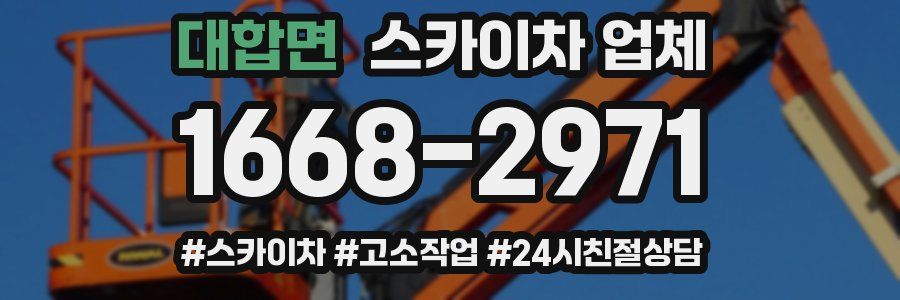 대합면 스카이차 업체