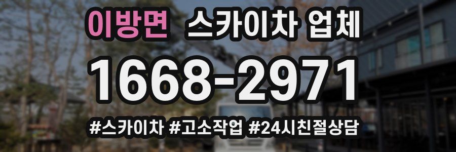 이방면 스카이차 업체
