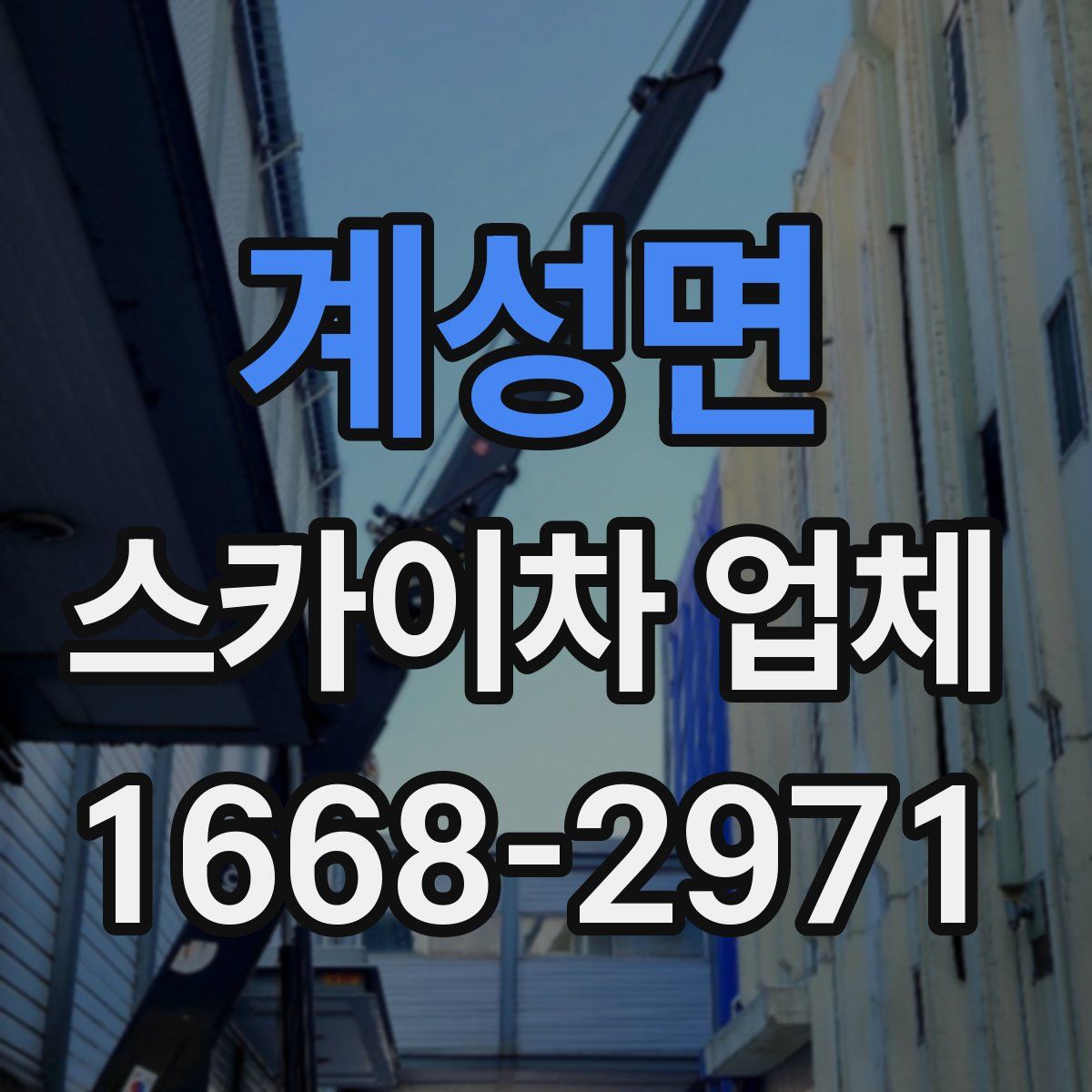 계성면 스카이차 업체