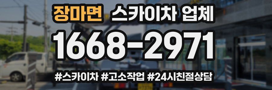 장마면 스카이차 업체