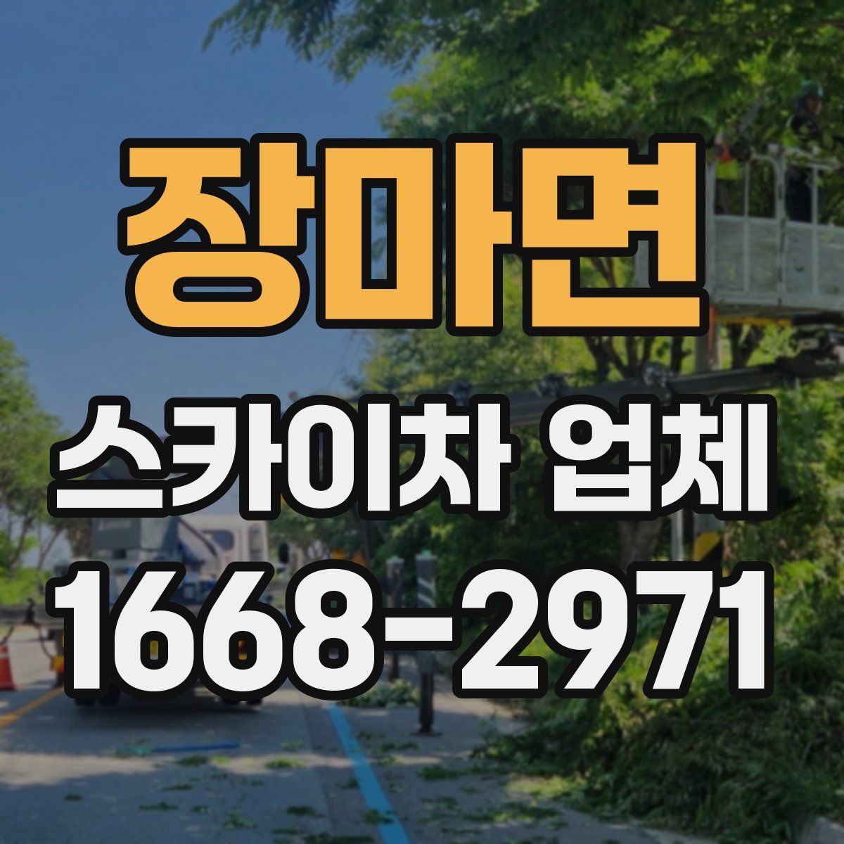 장마면 스카이차 업체