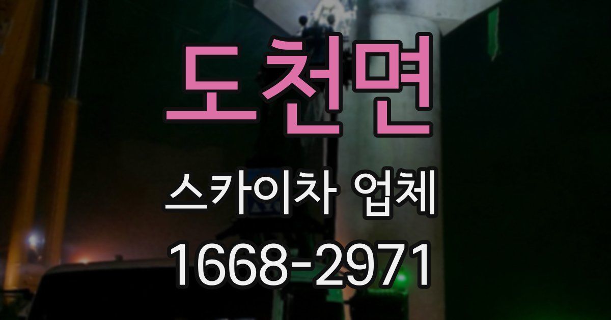 도천면 스카이차 업체