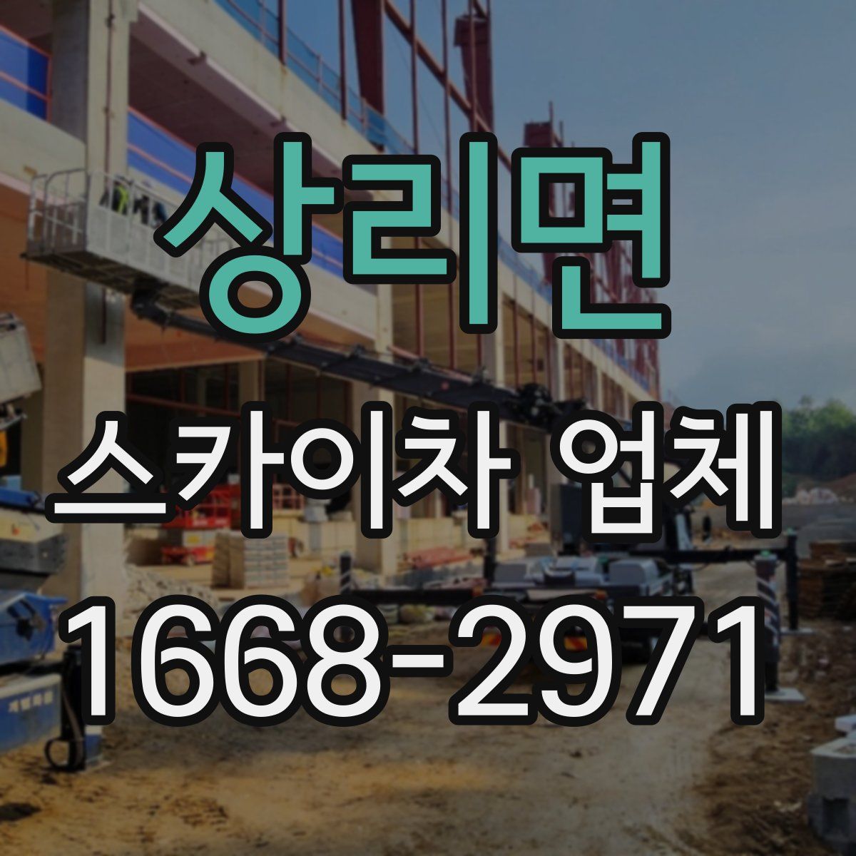 상리면 스카이차 업체