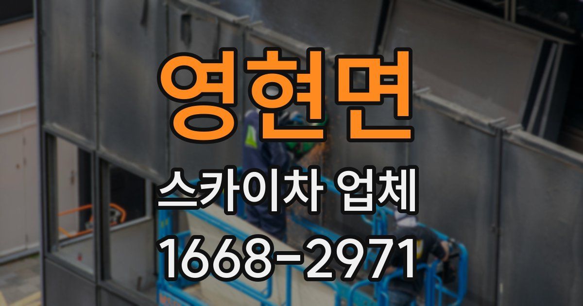 영현면 스카이차 업체