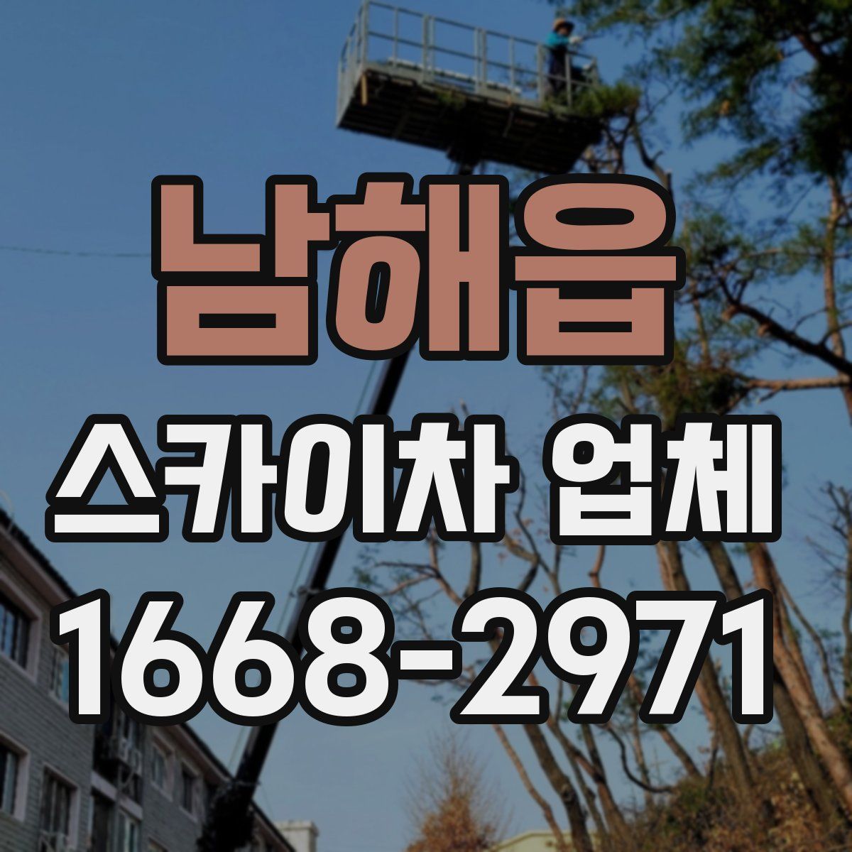 남해읍 스카이차 업체