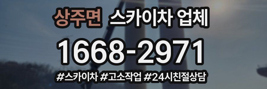 상주면 스카이차 업체