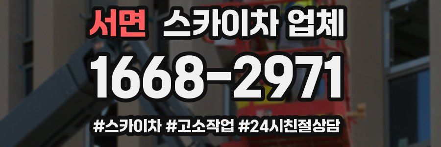 서면 스카이차 업체