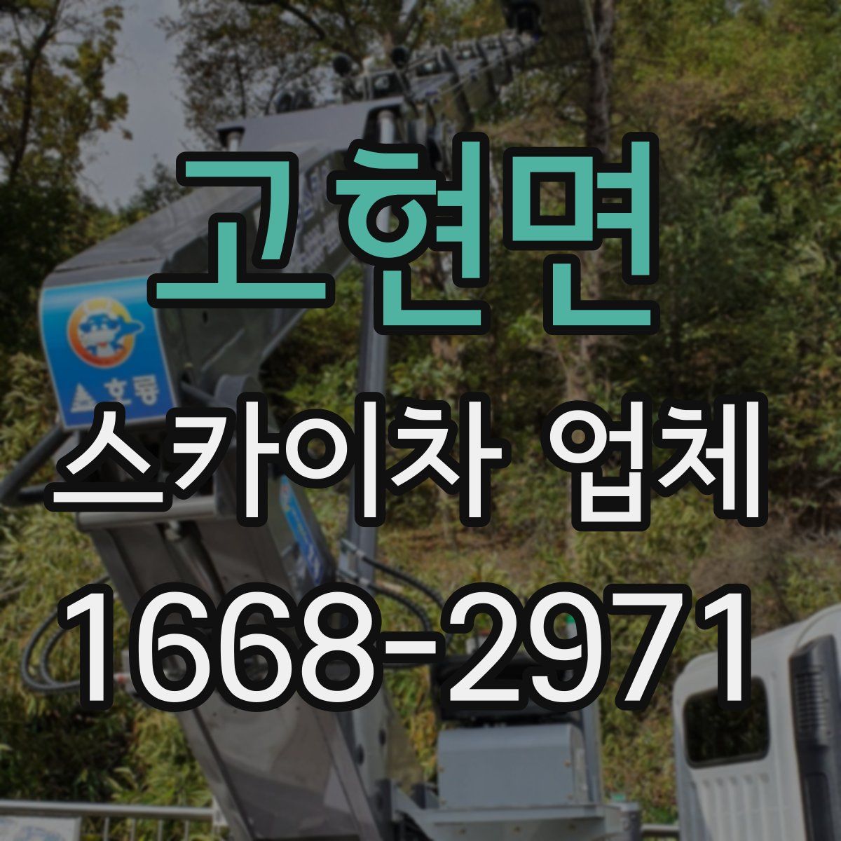 고현면 스카이차 업체