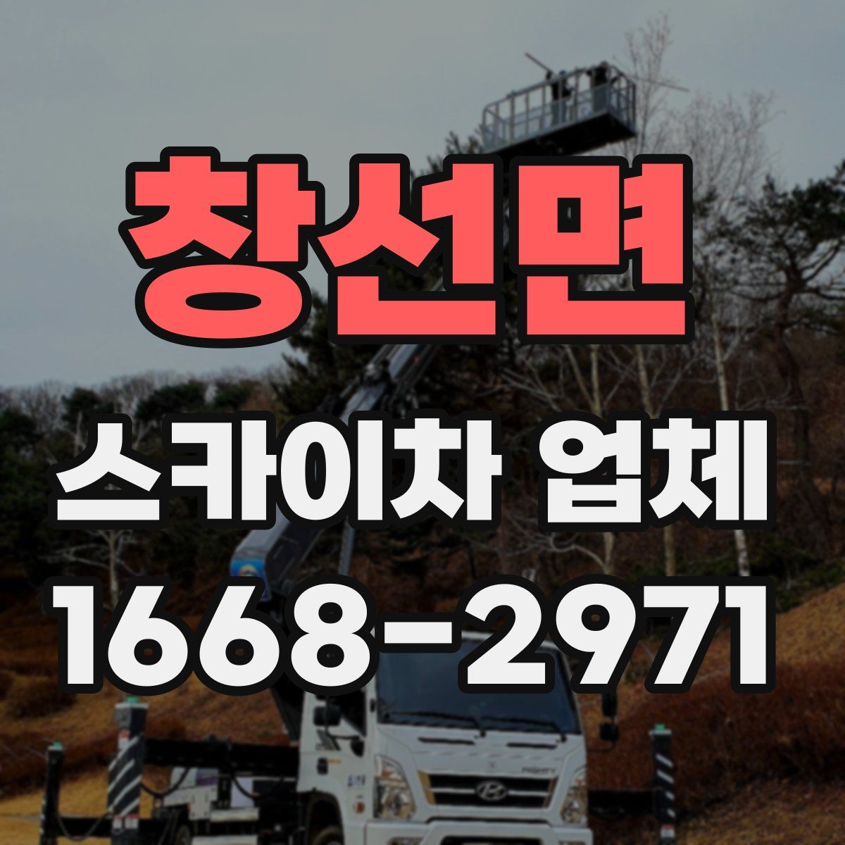 창선면 스카이차 업체