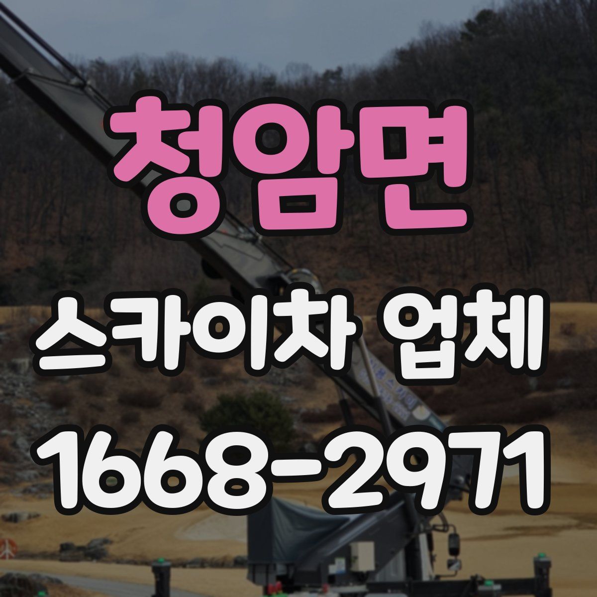 청암면 스카이차 업체