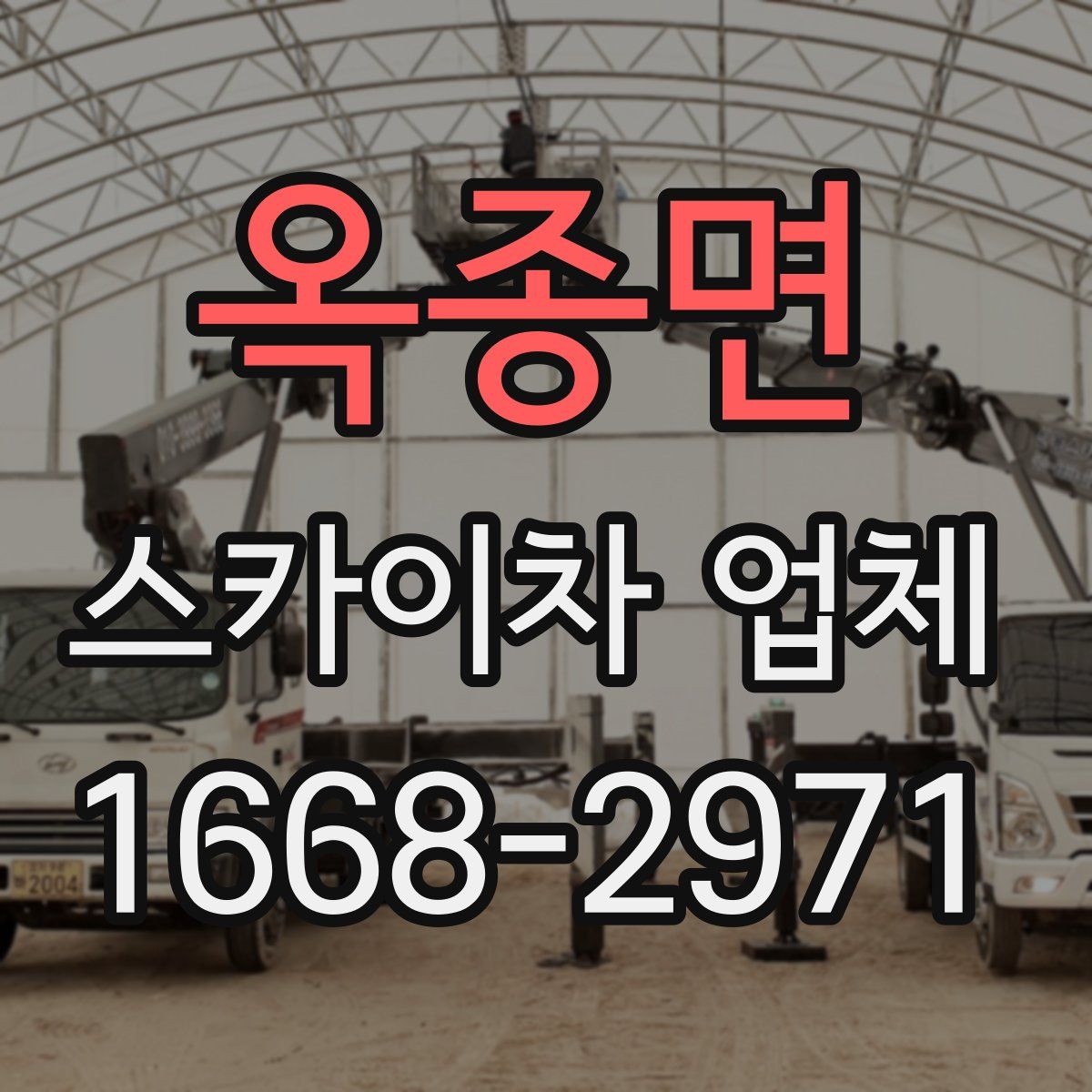 옥종면 스카이차 업체