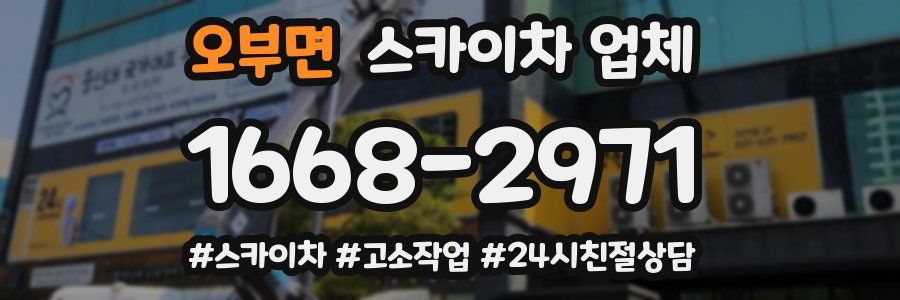 오부면 스카이차 업체