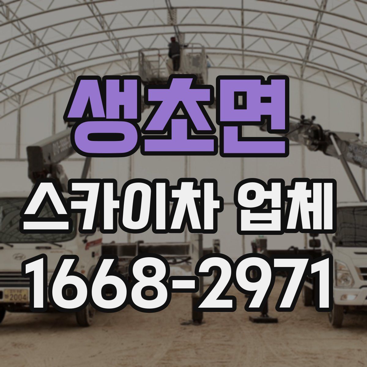 생초면 스카이차 업체