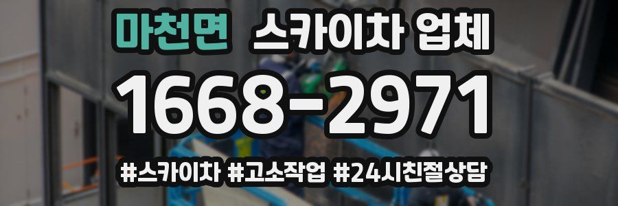 마천면 스카이차 업체