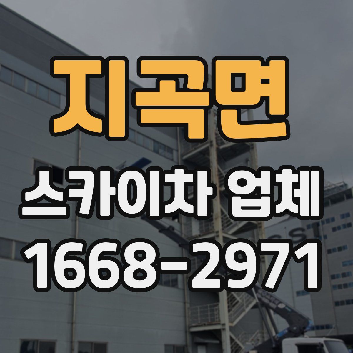 지곡면 스카이차 업체