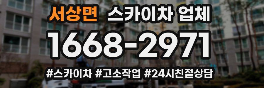 서상면 스카이차 업체