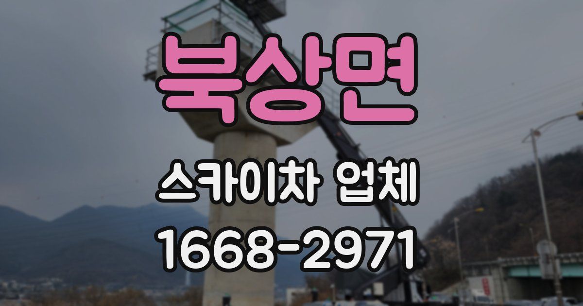 북상면 스카이차 업체