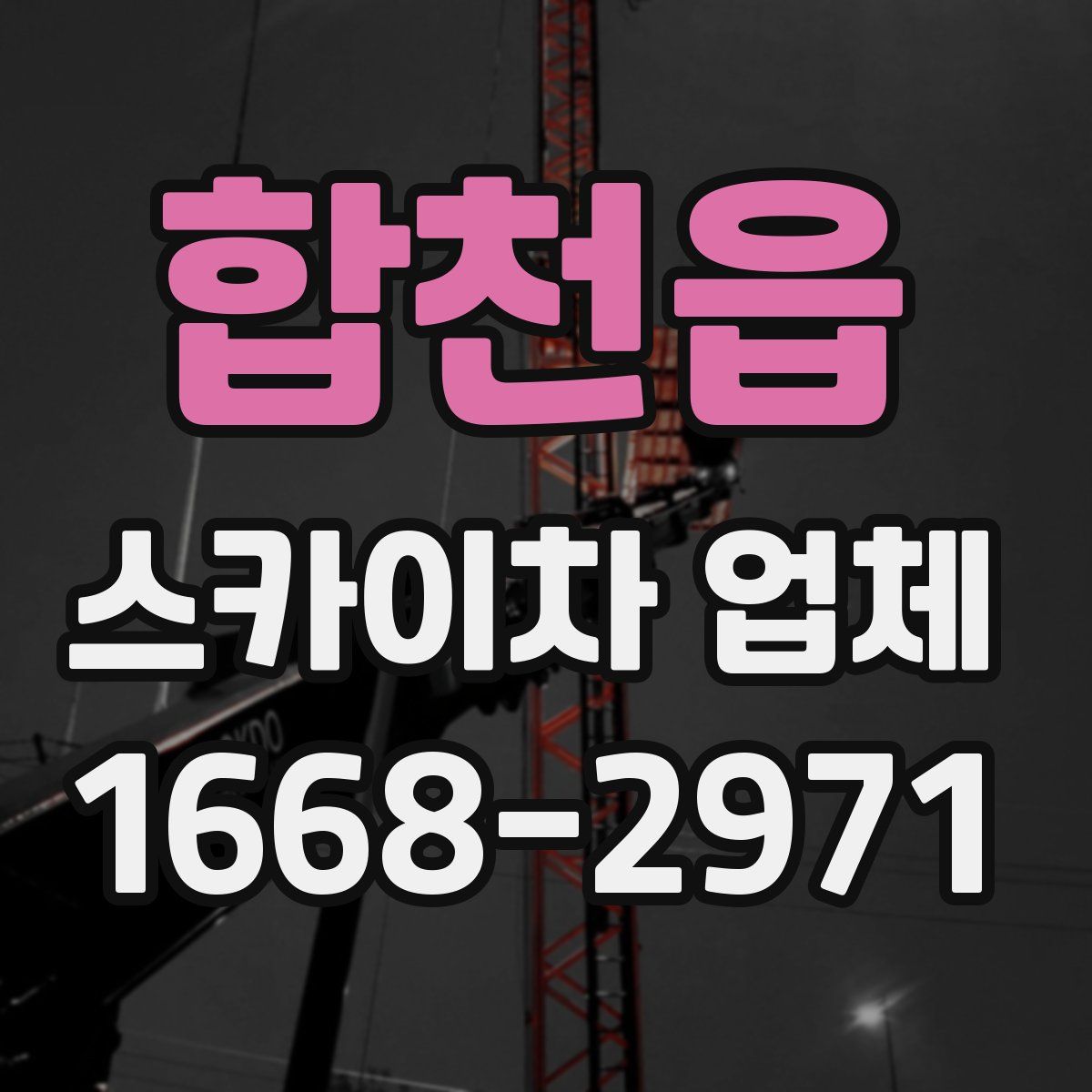 합천읍 스카이차 업체