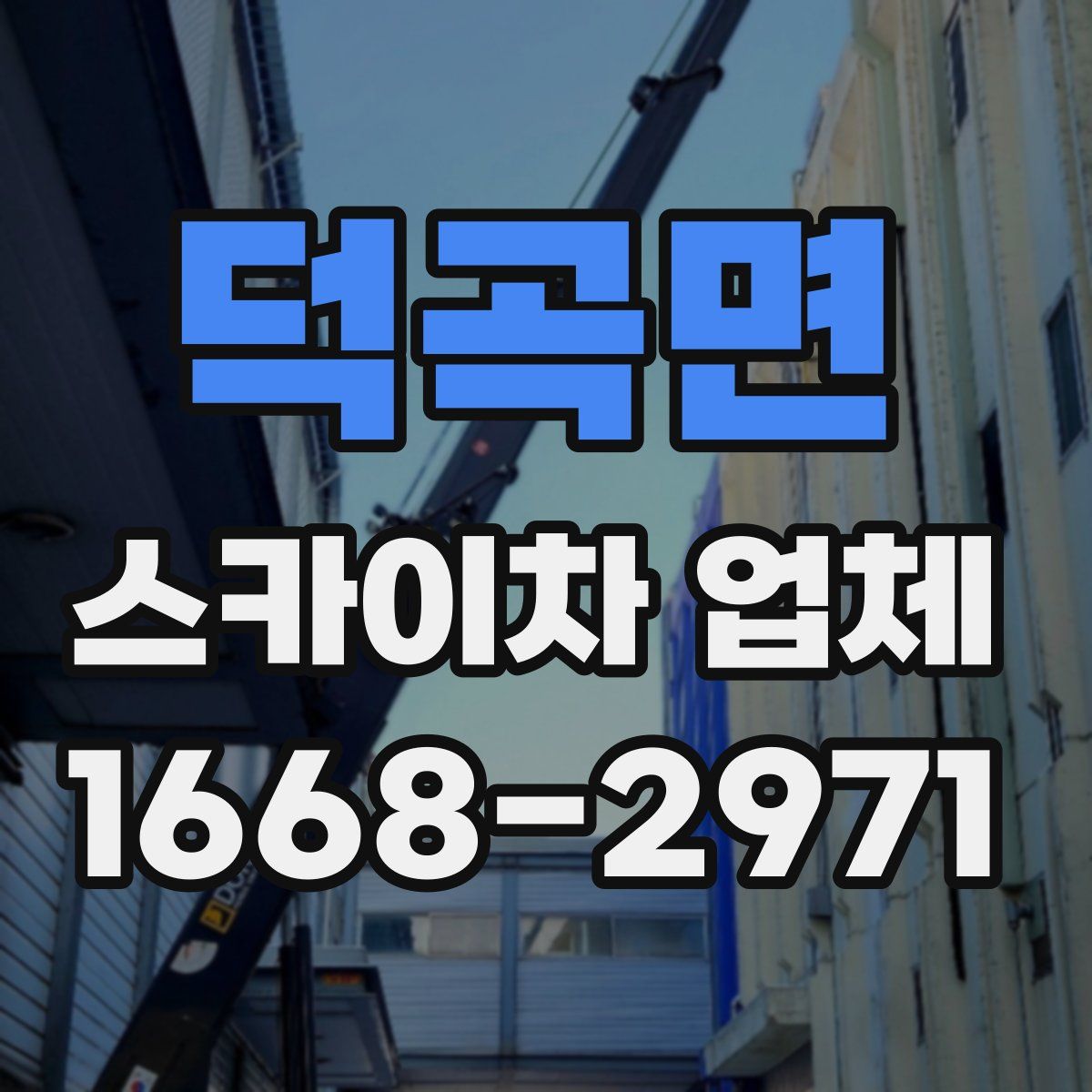 덕곡면 스카이차 업체