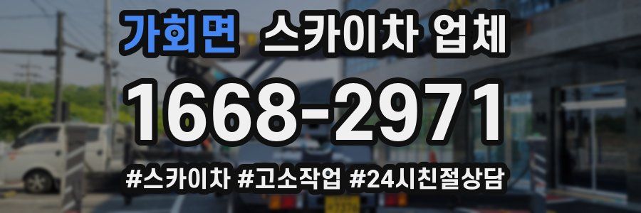 가회면 스카이차 업체
