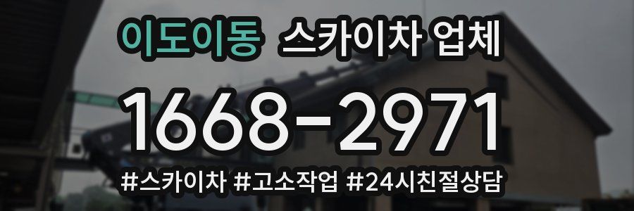 이도이동 스카이차 업체