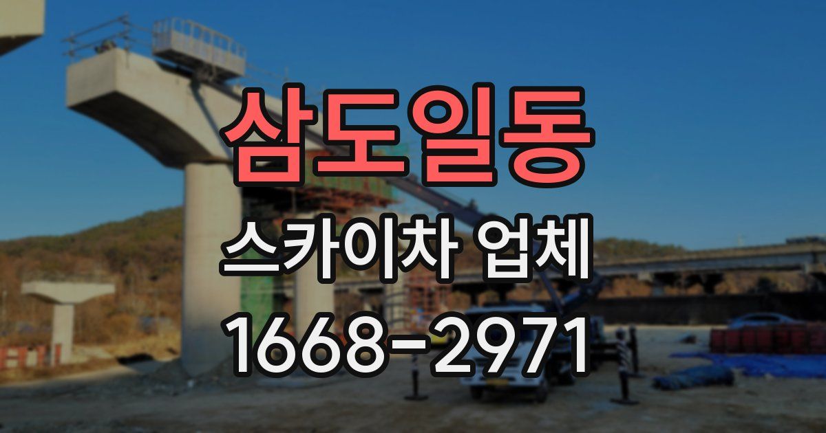 삼도일동 스카이차 업체