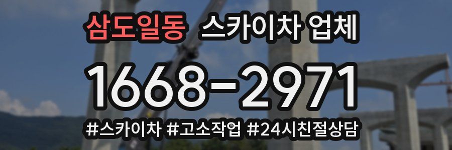 삼도일동 스카이차 업체