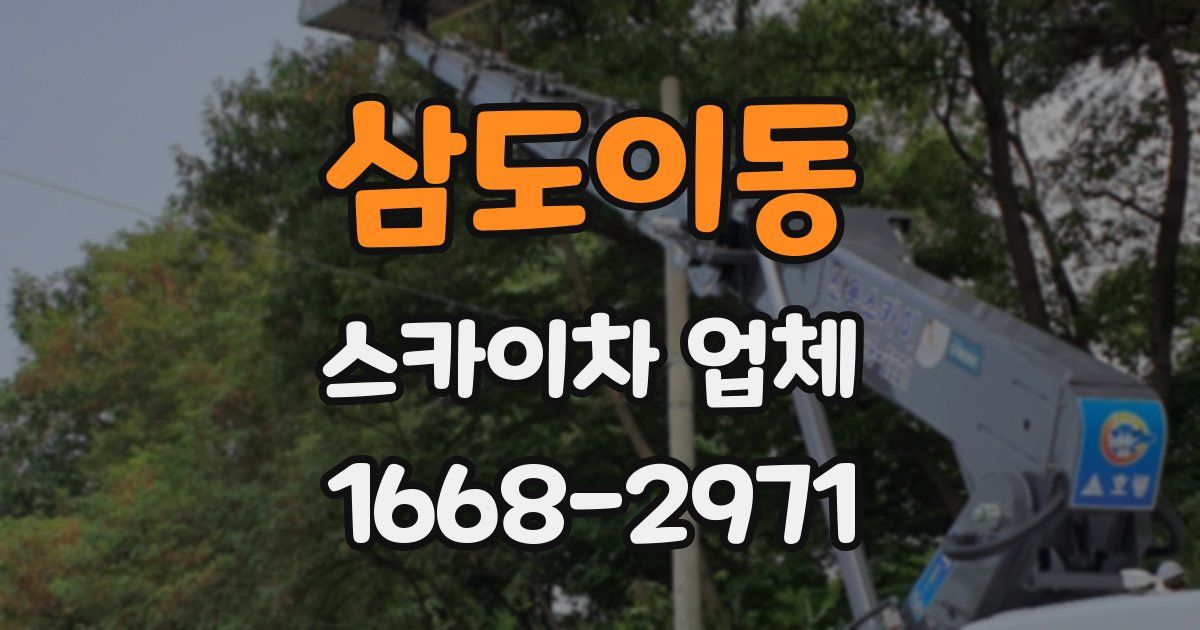 삼도이동 스카이차 업체