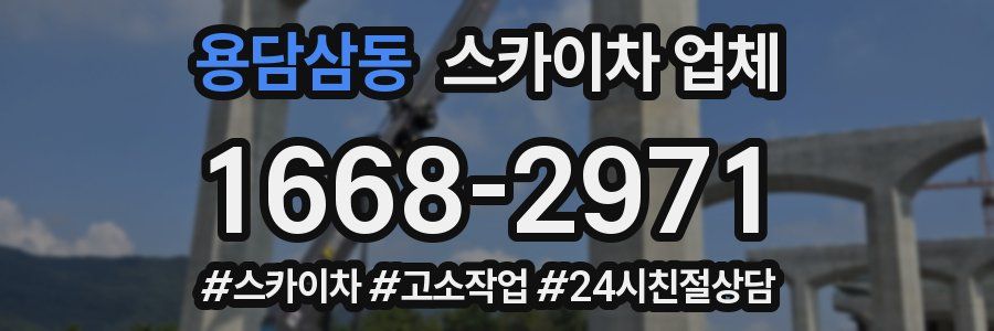 용담삼동 스카이차 업체