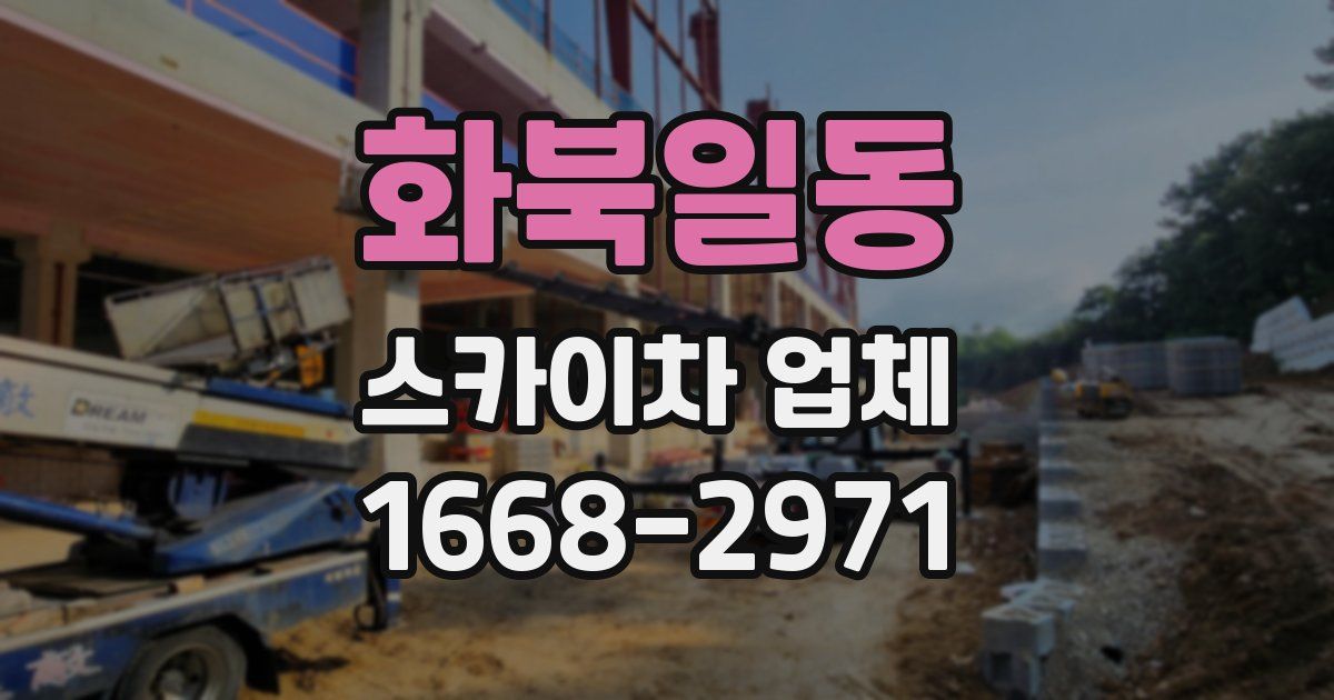 화북일동 스카이차 업체