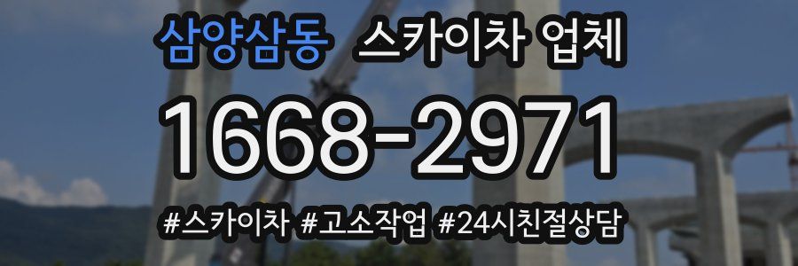 삼양삼동 스카이차 업체