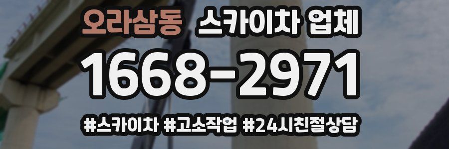 오라삼동 스카이차 업체