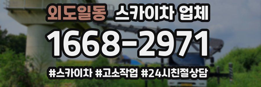 외도일동 스카이차 업체
