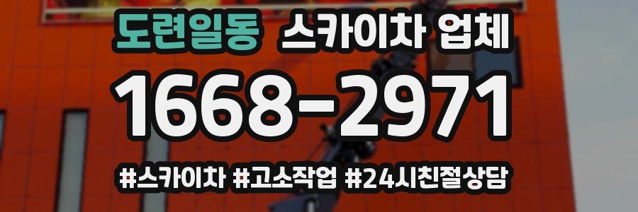 도련일동 스카이차 업체