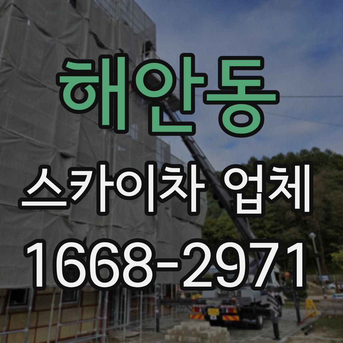 해안동 스카이차 업체