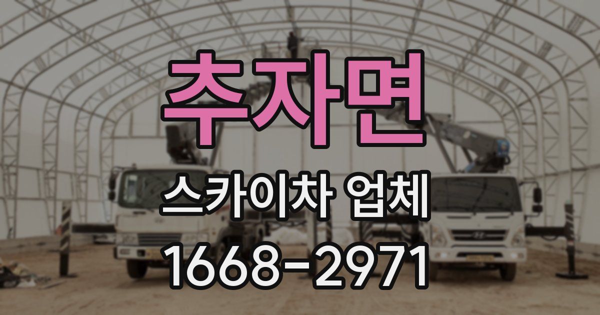 추자면 스카이차 업체