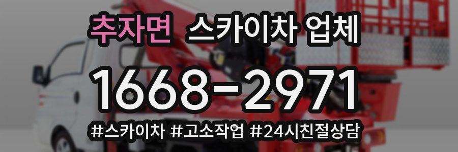 추자면 스카이차 업체